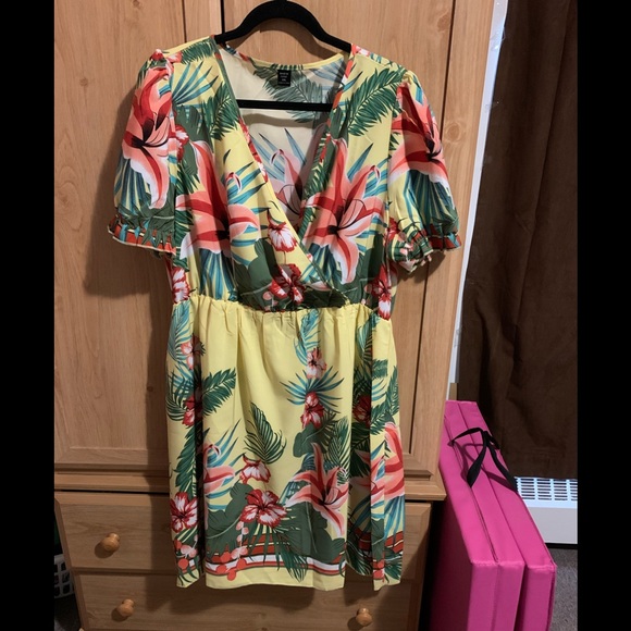 Tropical SHEIN dress 1X - Picture 2 of 2